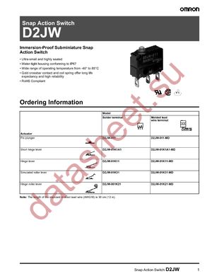 D2JW-011-MD datasheet  